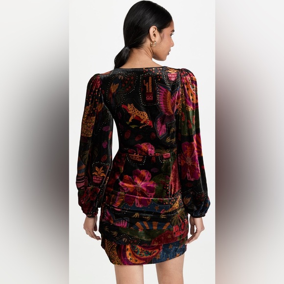 NWOT Farm Rio crazy mix mini dress - Picture 2 of 10